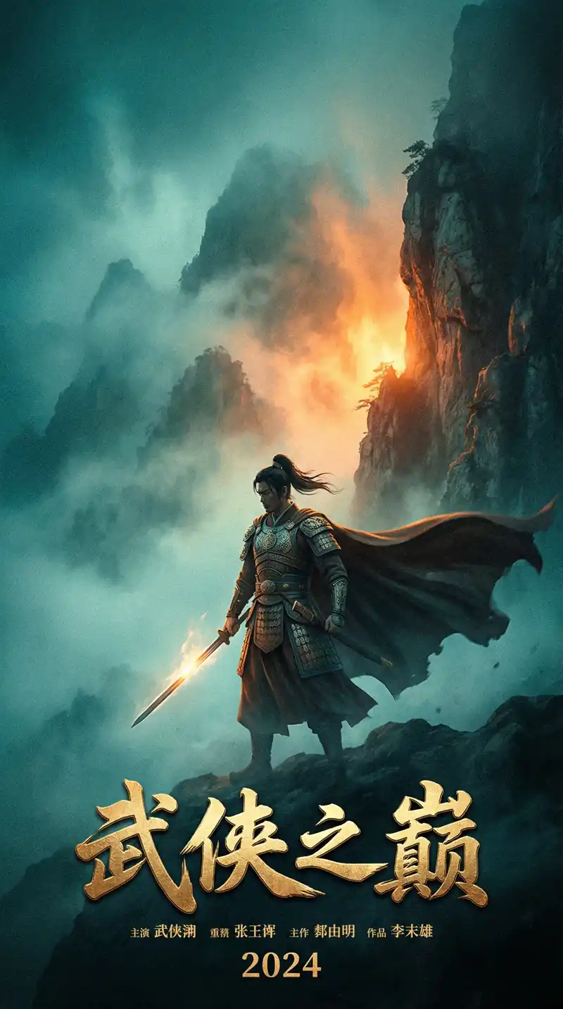 萝莉岛热门动漫武侠之巅海报，展示古装武侠角色造型